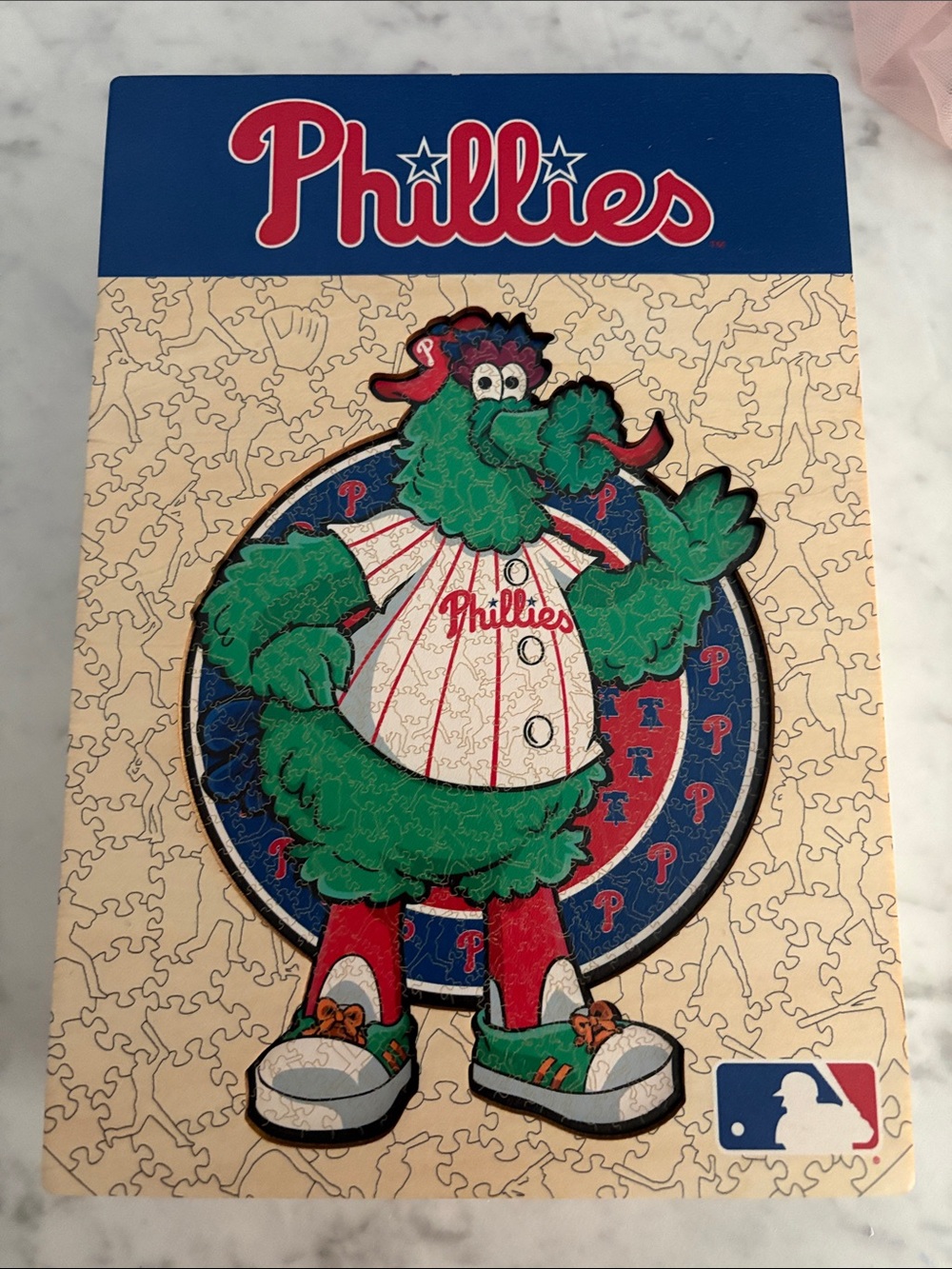 MLB Phillies Phanatics Mascot Wooden Jigsaw Iconic Puzzle - 500 piece